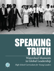 Speaking Truth curriculum cover art